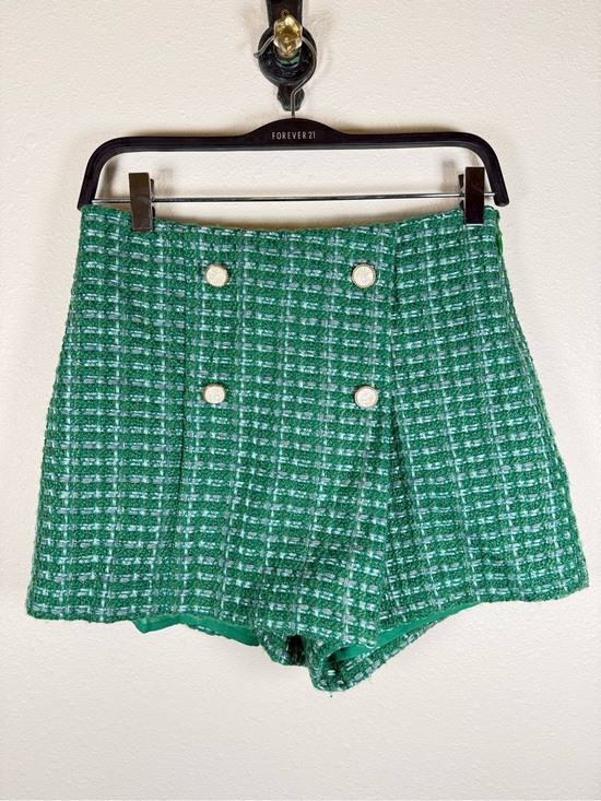 English Factory Pants - English Factory Green Tweed Skort Classic Old Money Small Preppy